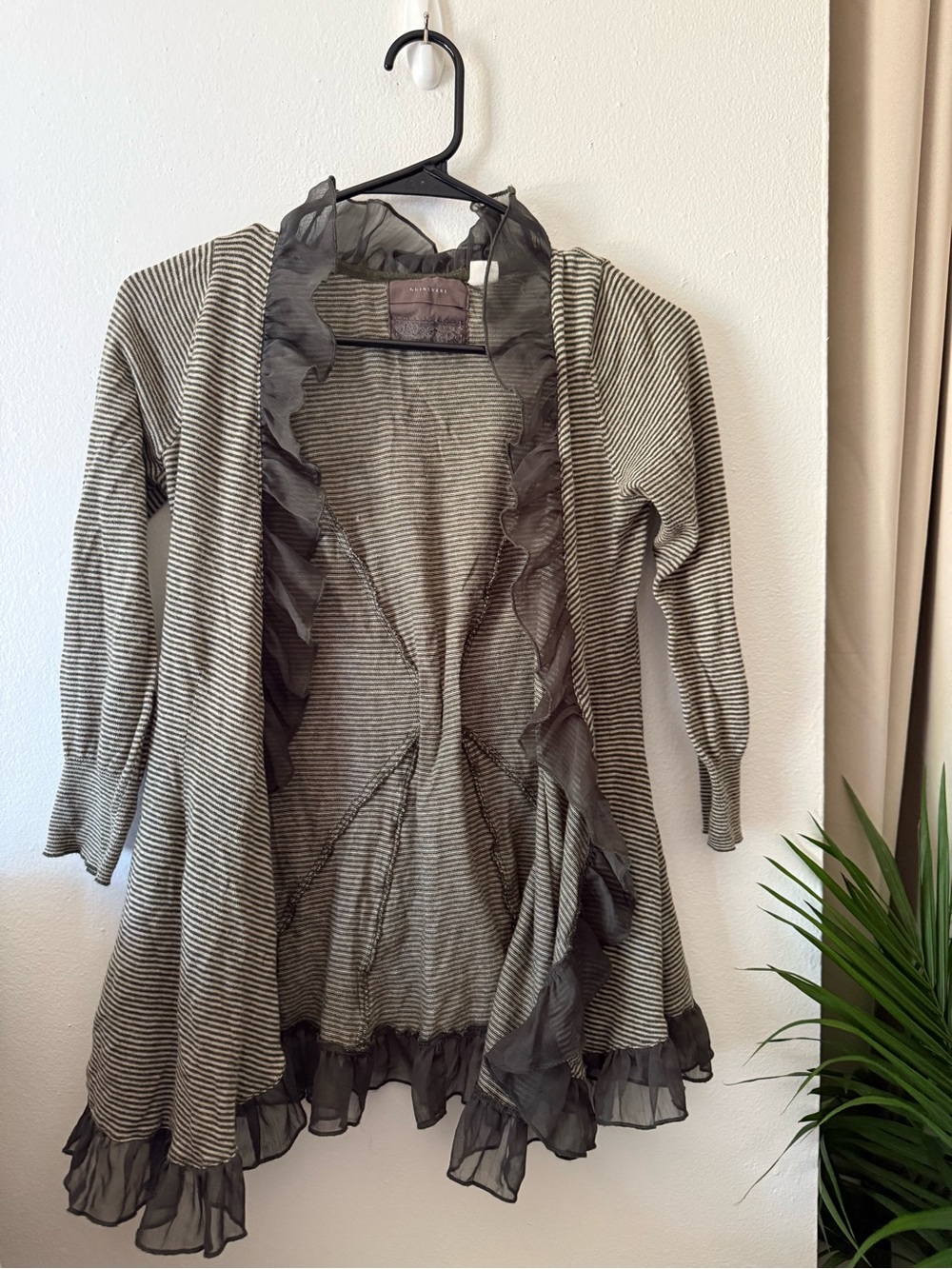 Guinevere Ruffled Open Cardigan